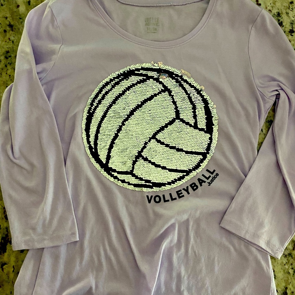 Justice flip shirt size 14/16